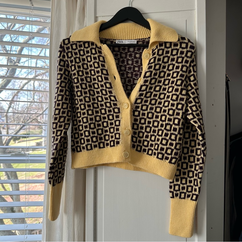Zara Retro Patterned Women's Sweater